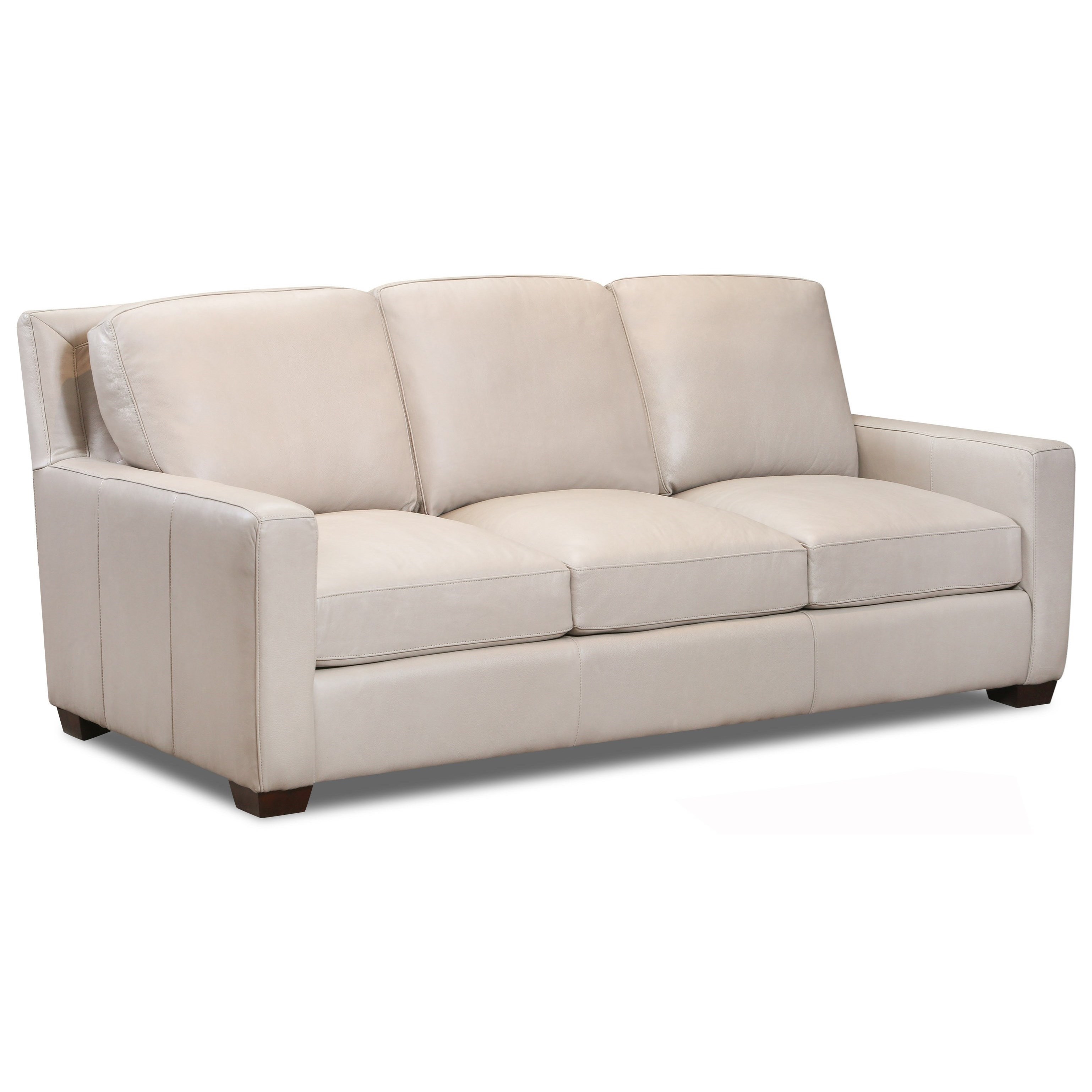 Modern Top Grain Leather Sofa